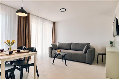 Apartmány Malinska Green - Chorvatsko, ostrov Krk, Malinska, Apartmány Malinska Green-apartmán 2(+2), terasa