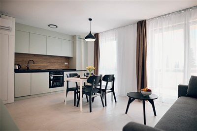 Apartmány Malinska Green - Chorvatsko, ostrov Krk, Malinska, Apartmány Malinska Green-apartmán 2(+2), terasa