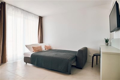 Apartmány Malinska Green - Chorvatsko, ostrov Krk, Malinska, Apartmány Malinska Green-apartmán 2(+2), terasa