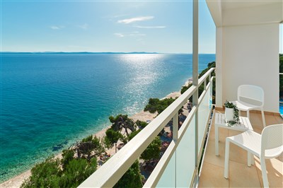 Hotel Pinija - Chorvatsko, Petrčane, Hotel Pinija- pokoj typu Premium Family, balkon, moře