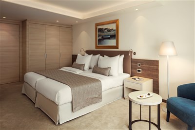 Hotel Bellevue - Chorvatsko, ostrov Lošinj, Mali Lošinj, hotel Bellevue-pokoj superior, balkon, moře