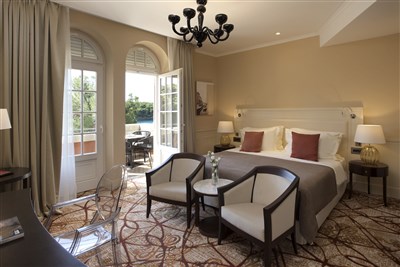 Boutique Hotel Alhambra - Chorvatsko, ostrov Lošinj, Mali Lošinj, Boutique hotel Alha,bra-pokoj Deluxe, balkon, pohled moře