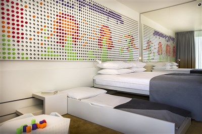 Family Hotel Amarin - Chorvatsko, Rovinj, Family hotel Amarin - dvoulůžkový pokoj se dvěma přistýlkami
