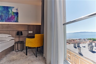 Hotel Paris - Chorvatsko, Opatija, Hotel Paris - pokoj typu standart, pohled na moře